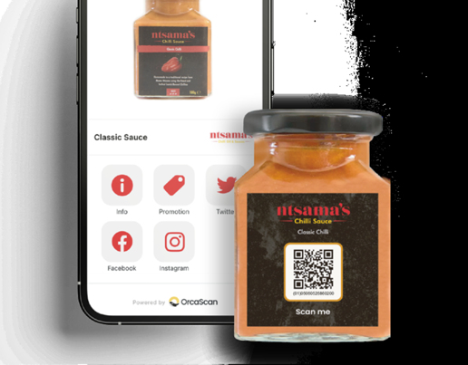 Chilisaus komt tot leven met QR-code van GS1 - Ntsama QR